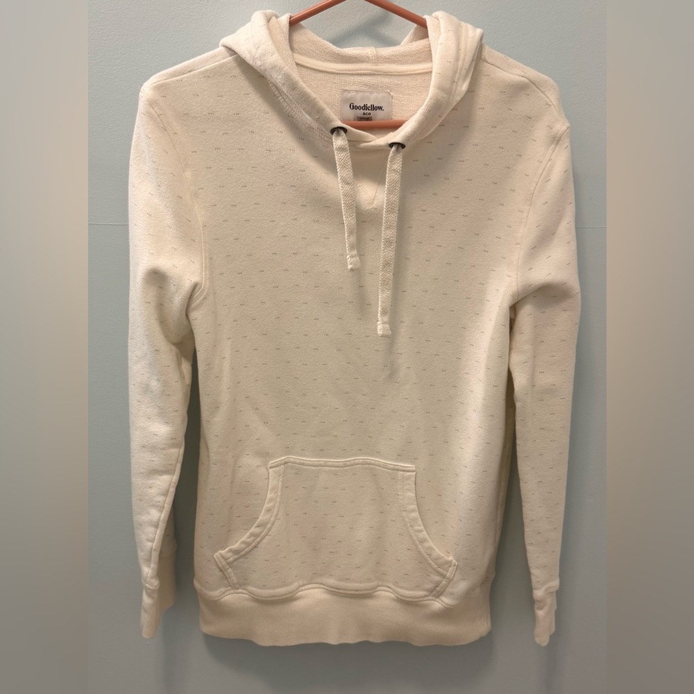 Goodfellow & Co Off-White Hooded Sweatshirt